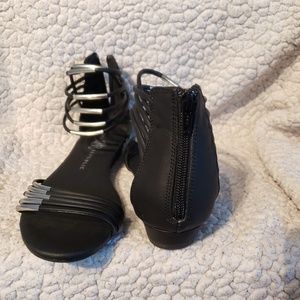 Black strappy sandals